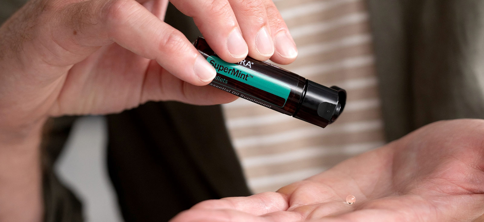 Hand holding SuperMint Beadlets